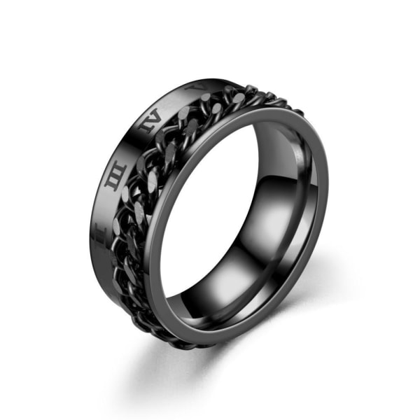 anti-angst spinner fidget roterende ring ringe størrelse 9/19 mm