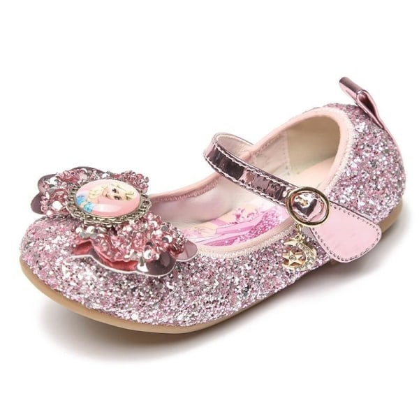 prinsessa elsa skor barn festskor flicka rosa 21.5cm / size36