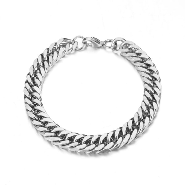 Enkel Eleganse Hummerlås Mansjett Armbånd - Moderne minimalistisk svart armbånd