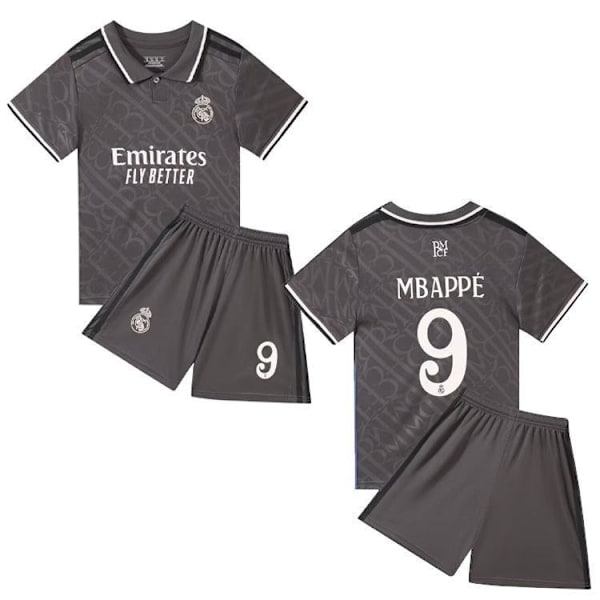 Real Madrid Mbappe #9 Lapset ja Aikuisten Jalkapallopaita & Shorts Set #14 (90cm)