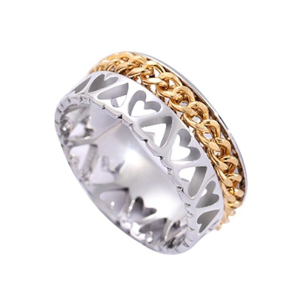 antistress spinner roterande fidget ring ringar blå Size11/20.8mm