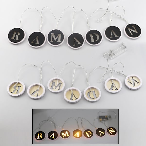 ramadan dekoration mubarak kareem lykta led lights JM01900