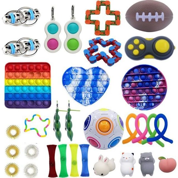 fidget toys pop it stressbollar fidget toys pack/set 32 st