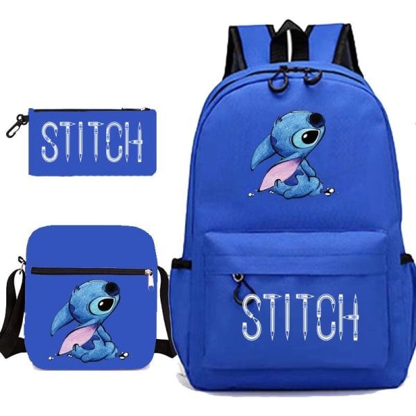 stitch reppu penaali olkahihna laukkupakkaus (3 kpl) sininen 4