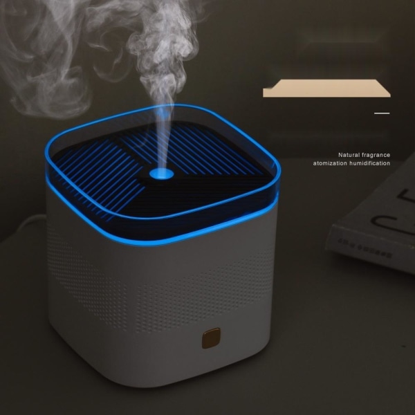 Luftfukter aroma diffuser luftfukter med LED lys hvit