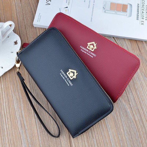 Baellerry Simple Women Käsilaukut PU-nahkainen Clutch Laukut Fashion F vaaleanpunainen 19,5 cm * 10 cm * 2,8 cm