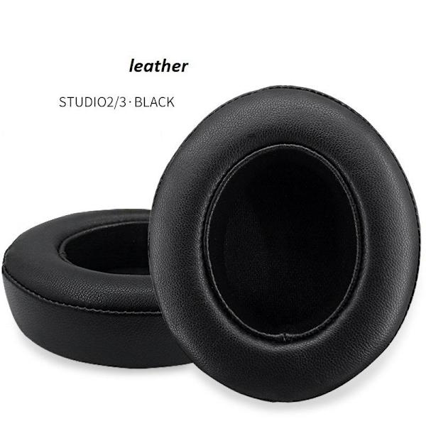 øreputer puter til Beats Studio 2.0 3.0 putesett svart lammeskinn