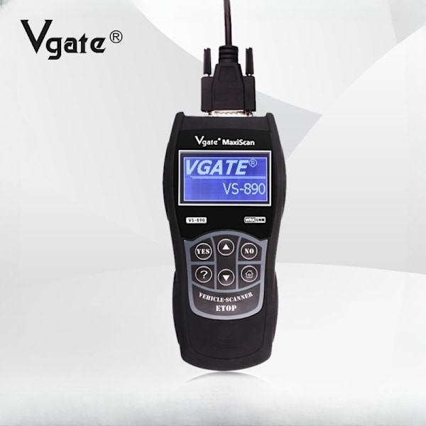 Vgate VS890 OBD II Code Reader Scanner - 13 sprogstøtte og bil som på billedet