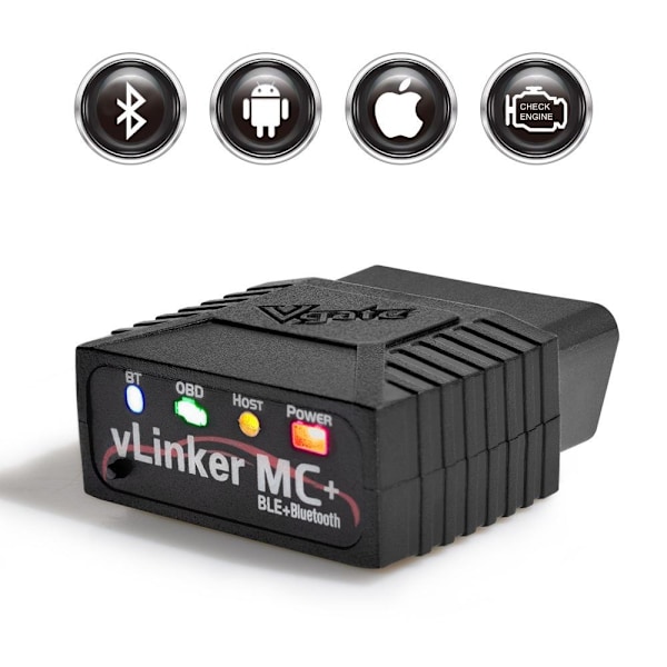 VLinker MC+ BLE 4.0 Bilscanningværktøj til Android og Apple som på billedet