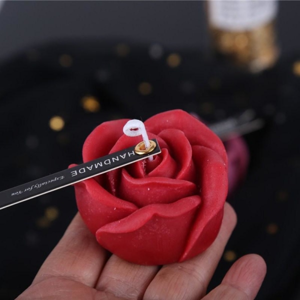 kynttilä muotit kynttilän muotit DIY silikonimuotti kynttilä 3D ruusu