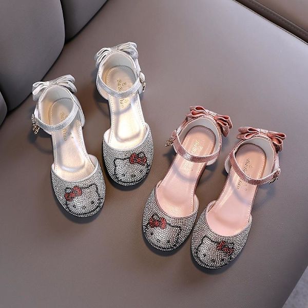 prinsessa elsa skor barn festskor flicka silverfärgad 18.5cm / size29