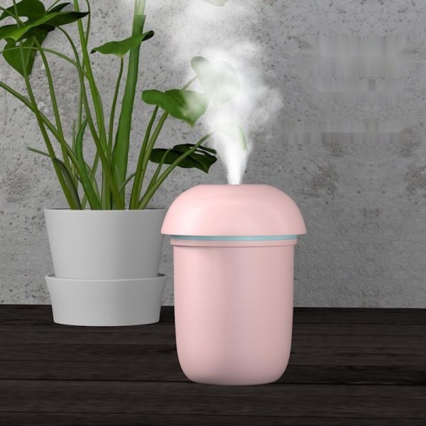 Luftfuktare aroma diffuser humidifier med led-ljus X5 rosa