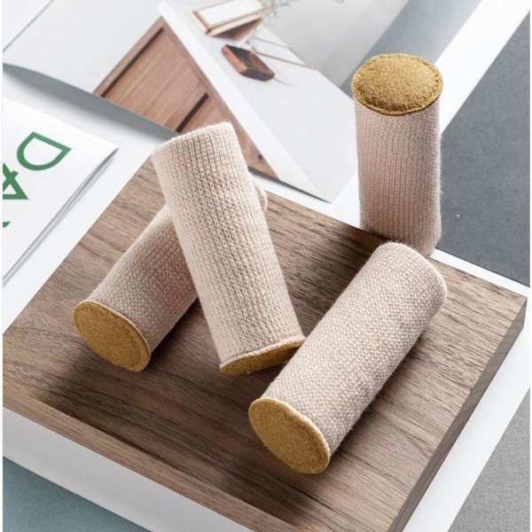Sklisikker sokker for møbelben gulvbeskyttelse bord stol stolben b 16stk/beige 8 cm