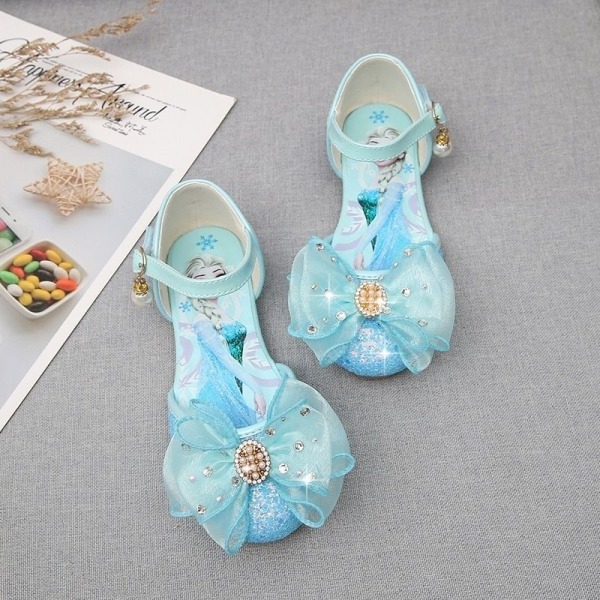 prinsesskor elsa skor barn festskor silverfärgad 20.5cm / size33