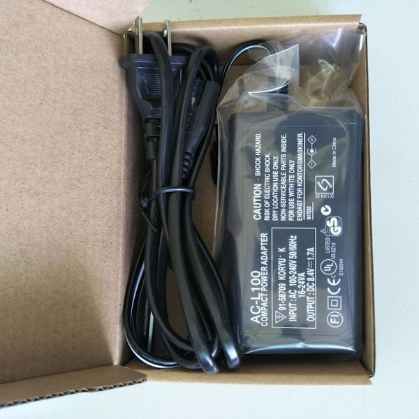 Sony AC-L100 L15 Oplader Adapter til Sony-kameraer og DV-videokameraer sort AC-L100+ linje
