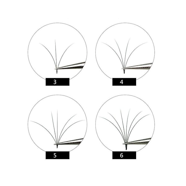 Eleganta Yelix Premium Fransar/fransförlängning/lashes Pack 0.03CC 13mm