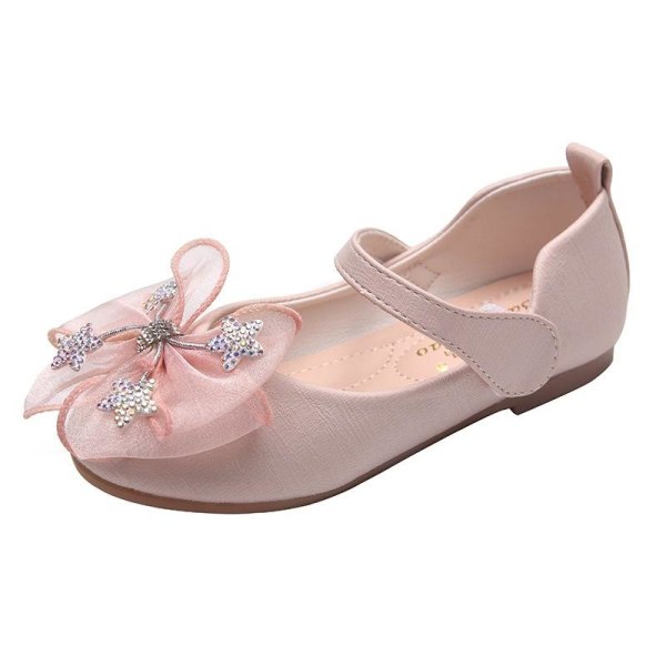 elsa prinsesse sko barn pige med pailletter pink 21 cm / størrelse 35