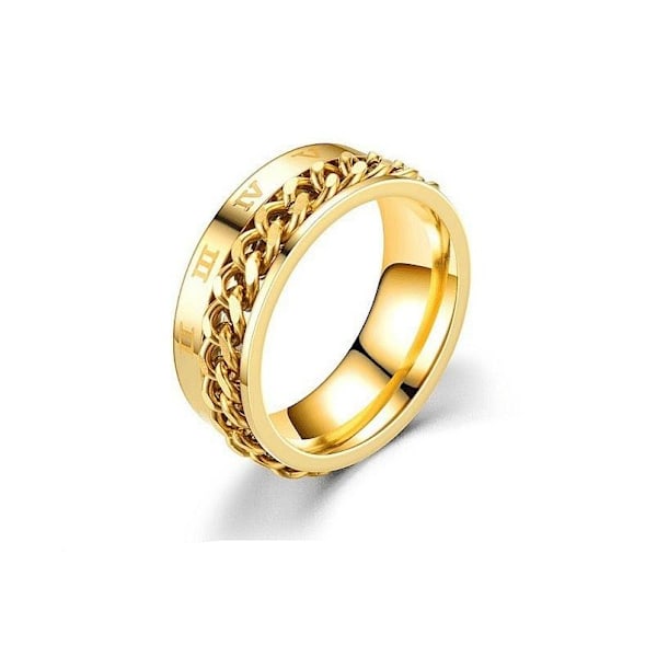 anti ångest spinner fidget roterande ring ringar Size6/16.4mm