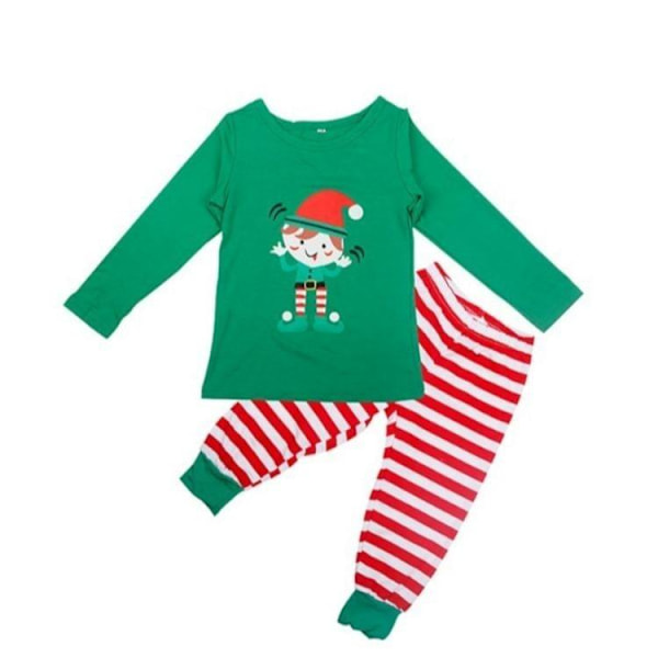 julkläder julpyjamas familj pyjamasbyxor jultröja pyjamas set Barn 6T