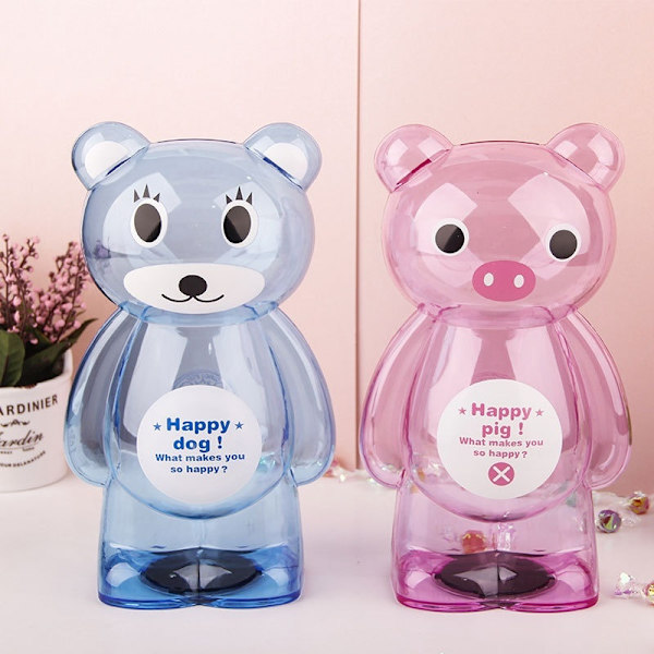 piggybank spargrisar piggy bank björnform 18CM blå