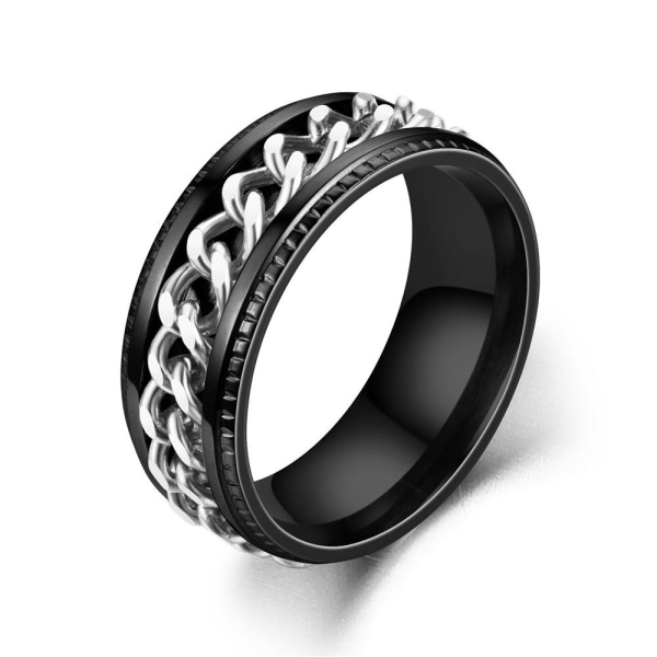 anti-ångest spinner fidget roterande ring ringar Size7/17mm