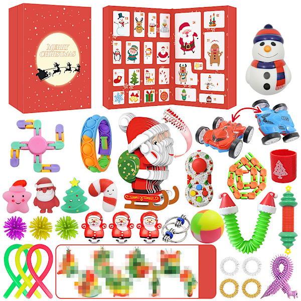 24-dages nedtælling Fidget Toy Julekalender - 24 overraskelser JR05