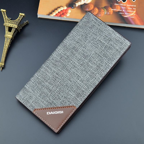 Baellerry PU läder långa plånböcker Business Mens korthållare mo Kaffe 18.5cm*9cm*1.8cm