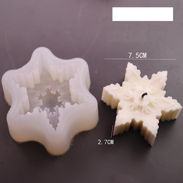 lys form lysformer DIY silikone form lys 3D snefnug
