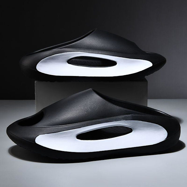 mjuka tofflor slider sandaler skor herr dam massagetofflor vit 40/41
