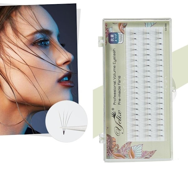 Eleganta Yelix Premium Fransar/fransförlängning/lashes Pack 0.07C-2D 13mm