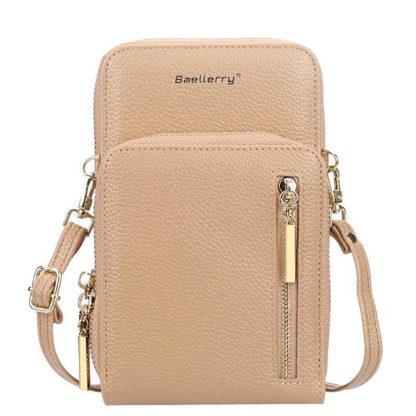 Baellerry Kvinder Skuldertasker Lynlås Telefon Tasker Mode Læder Cross mørkeblå 19 cm * 12 cm * 5 cm