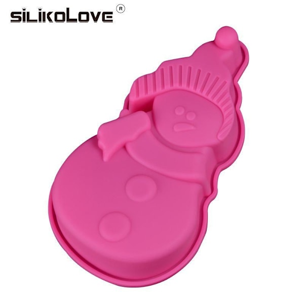 Julserie Snowman Silicone Chocolate Mold Som på bilden 1 random color