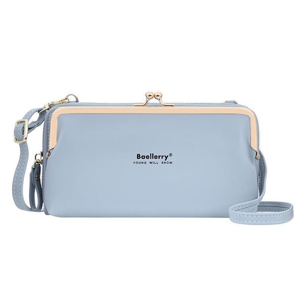 Baellerry Fashion Axelremsväskor Crossbody Messenger Bag för kvi Vinröd 19cm*11cm*5cm