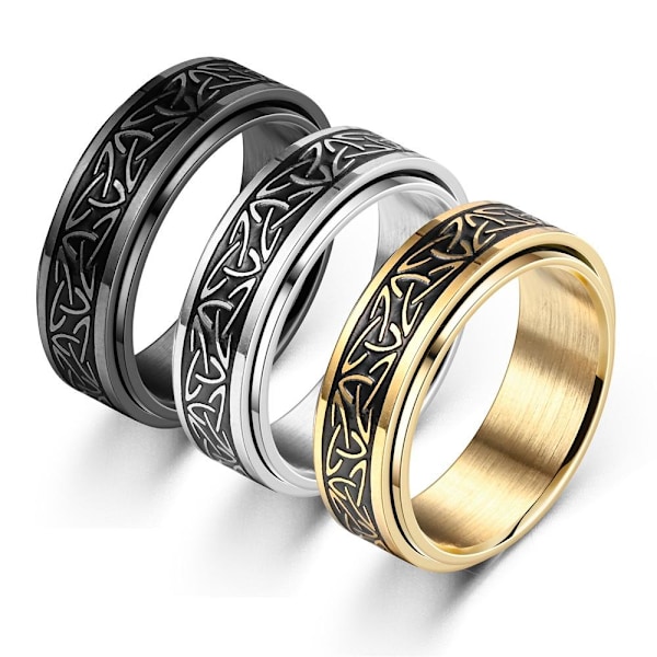 Ajaton korroosionkestävä paritus - aito viikinkivaikutteinen design 8mm teräsmaali Nro 12