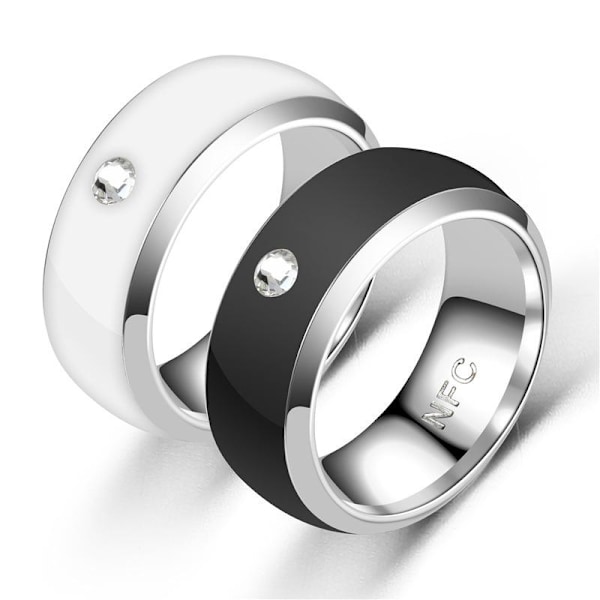 NFC Mobiltelefonring - Stilig Smart Tag-beskyttelse og bekvemmelighet svart nfc nr. 7
