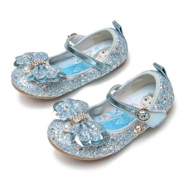 prinsesskor elsa skor barn festskor blå 16.5cm / size26