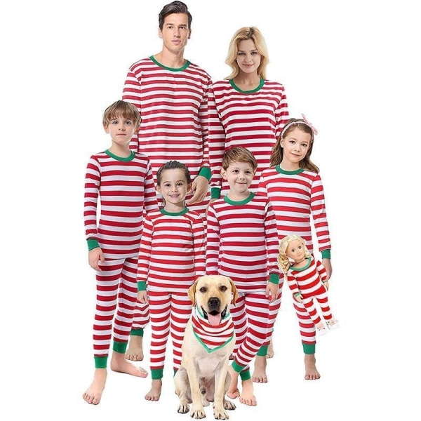 julkläder julpyjamas familj pyjamasbyxor jultröja grön pyjamas s Barn 3