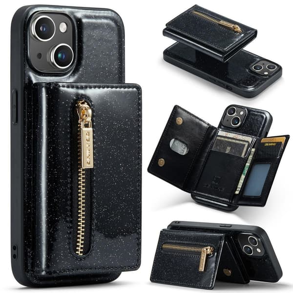 (For iPhone 12 / iPhone 12 Pro) DG.MING M3-seriens glitrende te svart