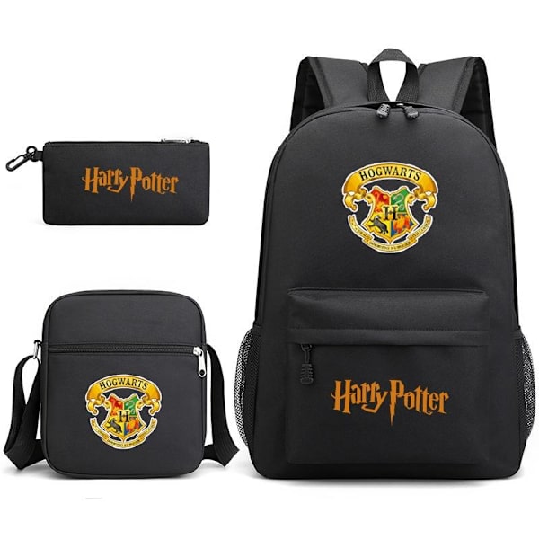 harry potter reppu lasten penaali olkalaukkupakkaus (3 kpl) musta