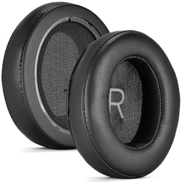 öronkuddar hörlurskuddar kuddar för sennheiser MOMENTUM 3.0 svart läder