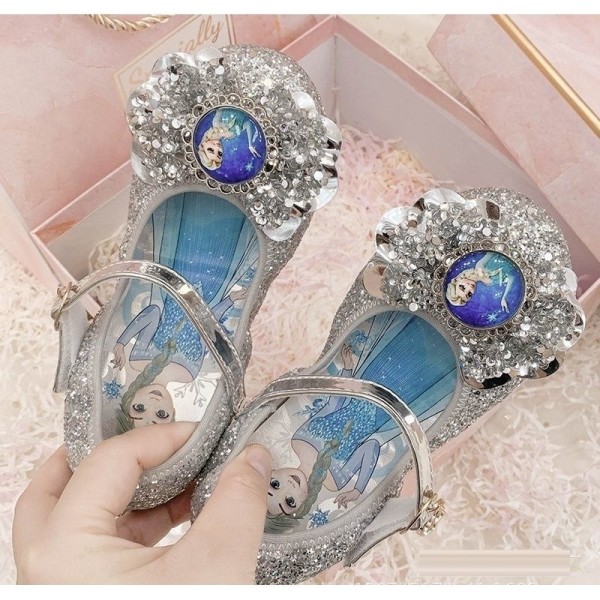 prinsesse elsa sko barneselskap sko jente blå 15 cm / størrelse 23
