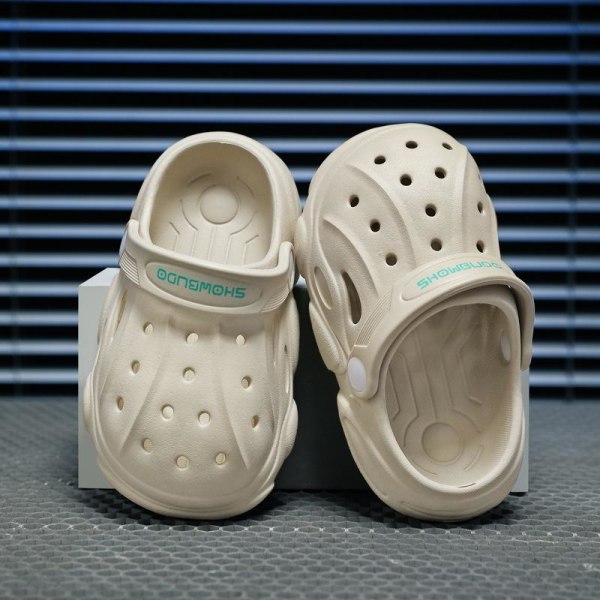 mjuka tofflor slider sandaler skor foppatofflor barntofflor fopp ljusgrå 180
