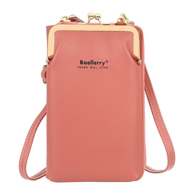 Baellerry mjukt läder axelväskor Dam Mode Crossbody Väskor Dam C Gul 19cm*11cm*5cm