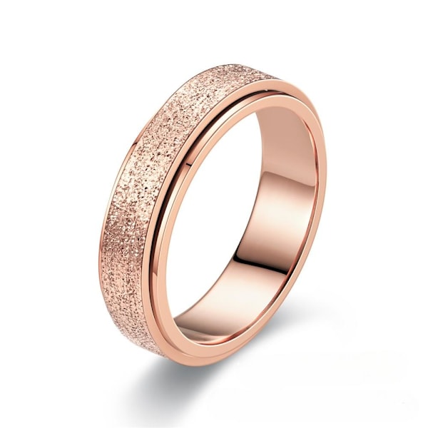 Farverig roterende partner med perlesand - unik romantisk gave 6m rosa guld nr. 12