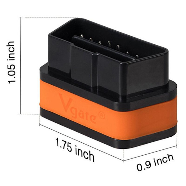 Vgate ICAR 2 WiFi - Svart och orange färg - Stöd för dubbla syst som på bilden