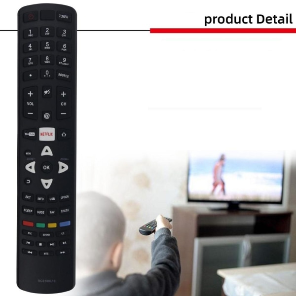 fjärrkontroll ersättning remote för TCL RC3100L16 RC3100A01 RC31 RC3100L16