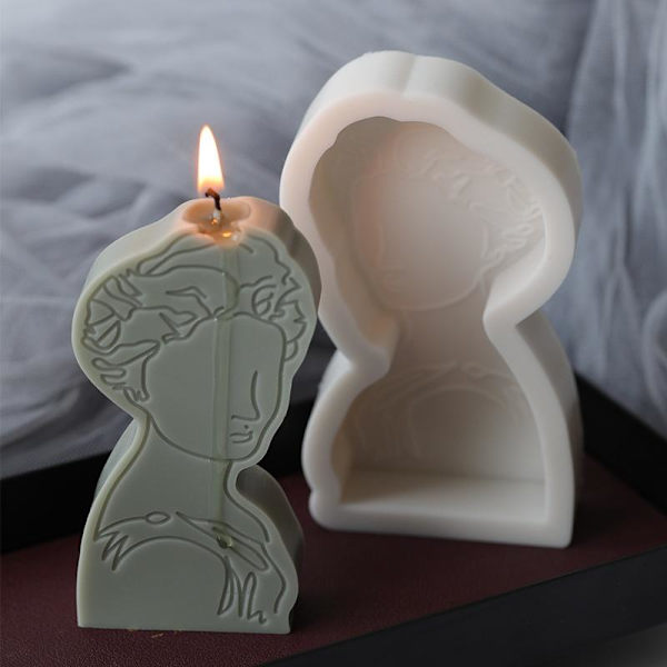 lysforme lys stearinlys gør-det-selv-forme i silikoneform sg33042 pindefigur a