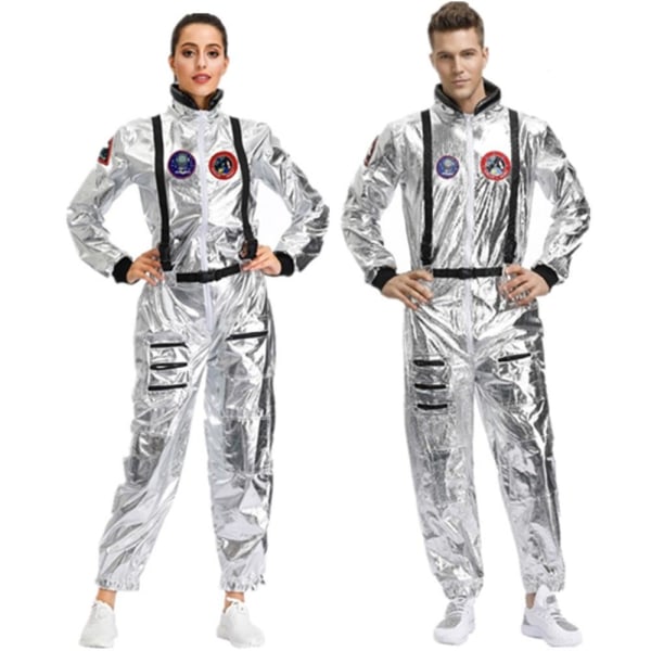 astronaut kostym jumpsuit carnival cosplay party space dam herr Man M