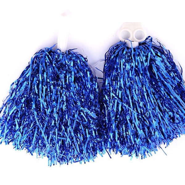 2 cheerleader pom poms cheerleading bileurheilupelien kilpailuun sininen tyyli 2