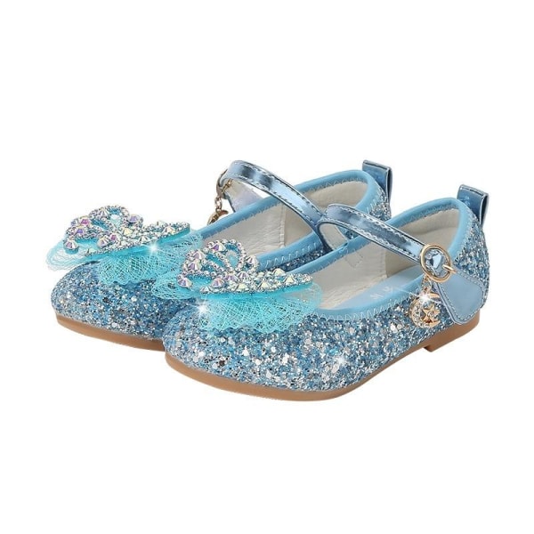 elsa prinsessa barn skor med paljetter rosa 20.5cm / size34
